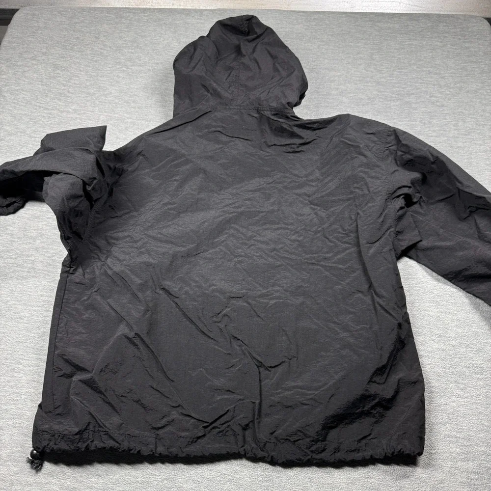 A.S.E. Anorak Men XL Black Purple Vintage 1992 Worldwide Graphic Hooded Windbrea